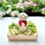 お花の中のおじぞうさま ❇︎ 幸せ地蔵 ❇︎ 四つ葉のクローバー ❇︎ 癒しのおじそうさん ❇︎ ほっこりしあわせ見守り地蔵 ❇︎ お守り🍀