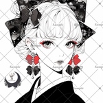 【F493】teatea.オリジナル 人物ステッカー