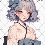 【F511】teatea.オリジナル 人物ステッカー