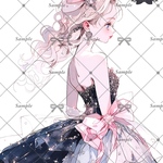  【F517】teatea.オリジナル 人物ステッカー