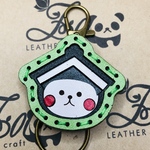とち介　レザーキーホルダー　ご当地キャラクター　栃木市　8月13日21時より販売　黄緑1