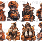 デザインペーパー　CUTE BOY HALLOWEEN CS1 コラージュシート