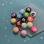 【16pcs】デコパーツ✱カボションパーツ ビビットm＆m
