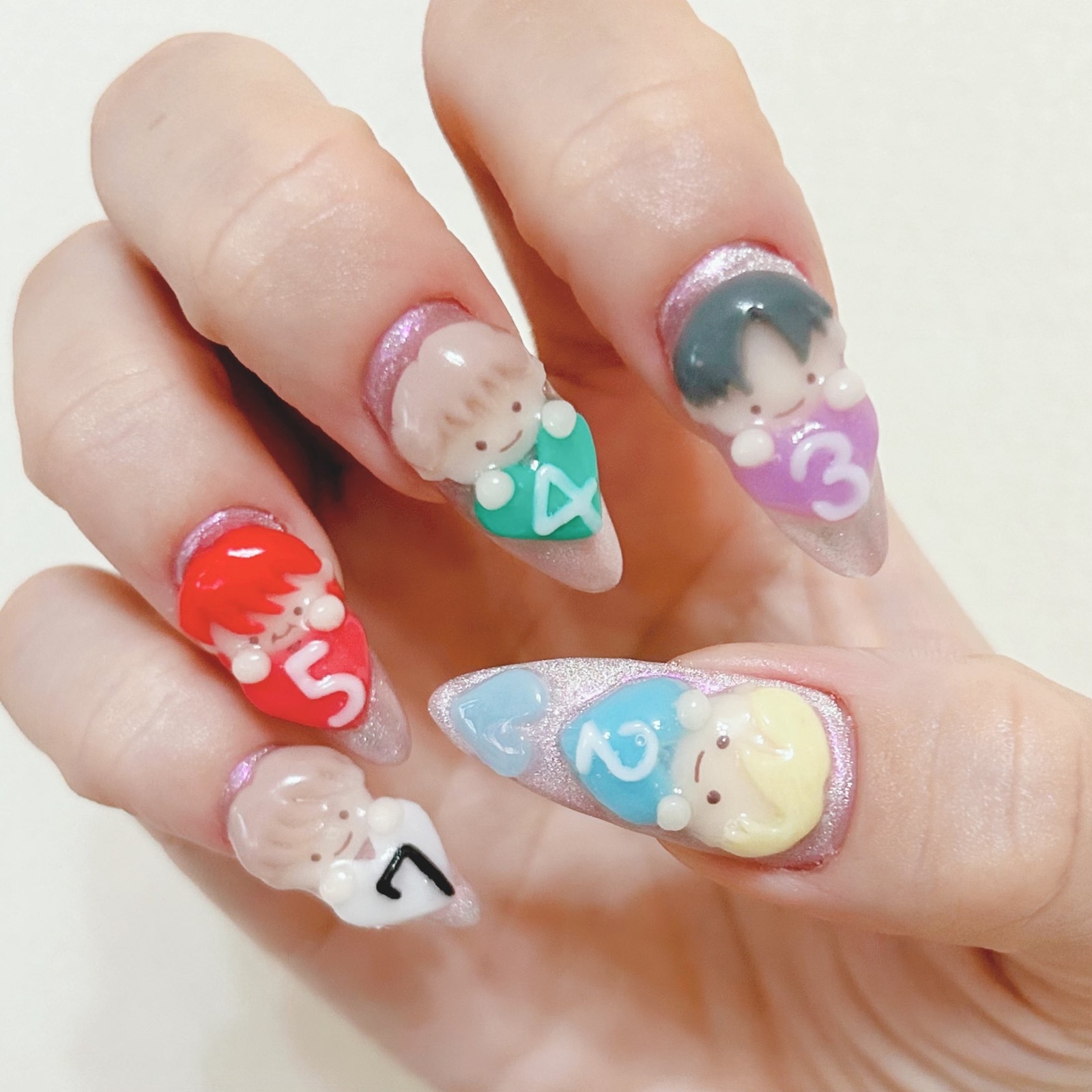 3Dネイルパーツ 推しネイル キャラネイル 推し活 - tuntun-nail