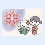 花火　オリジナルキャラクター　イラストカード