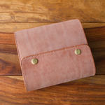  【S様オーダー品】　ミニ６ システム手帳 Brandy Brown【Flap】