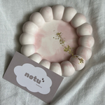ポコポコ tray 【ﾋﾟﾝｸﾏｰﾌﾞﾙ×金箔】