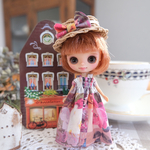 プチブライス★キャミワンピースと麦わら帽子