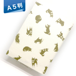 A5判ブックカバー｜B126T｜柴犬＊グレー