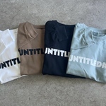 シンプルで使いやすい♪大人のロゴTシャツ　長袖