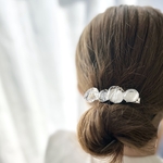 【選べるcolor❣】clear color＊淡水パール＊シェル＊ニュアンスヘアクリップ＊シルバー or ゴールド/H040