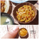 【ミニチュアフード】蓮根のきんぴら★受注生産品★