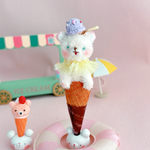 ペロリんアイスクリームベア🍨（バニラ×グレープ）