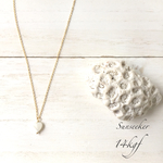 【14kgf】Heart shaped necklace (mother of pearl)