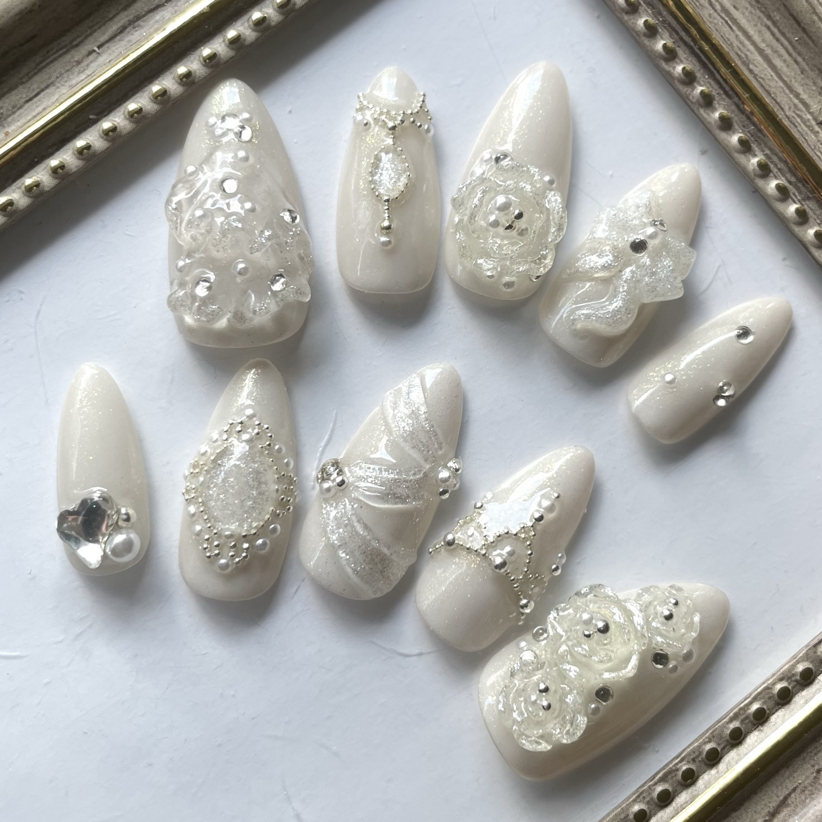 y2k ハート 夜空マグネット ネイルチップ y2k ハート 夜空マグネット ネイルチップ