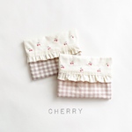 さくらんぼ刺繍のポケットティッシュケース
