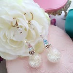 【受注】“パフューム” ドロップデザイン イヤリング 💕 スワロフスキー使用💕 
