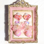 💖⌇loulou(濃いめピンク系)ピアス/イヤリング 花びら フラワー　華やか 揺れる 大ぶり 可愛い ときめき