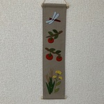   ちりめん細工  里の秋タペストリー