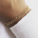 つけっぱなし！OK♪ 316L サージカルステンレス　3連　ブレスレット　エピチェーン 金属アレルギー対応　ステンレス　316L