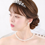 LM203　ブライダル 結婚式 ブライダル  ウェディング  ウエディング ネックレス&イヤリング 