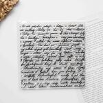 大判　海外クリアスタンプ　1枚　handwriting　[AR122]