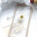 iPhone7/8/SE2 13 14 15 iPhone16対応　ひまわり　マーガレット　シンプルスマホケース