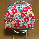 花柄がま口財布