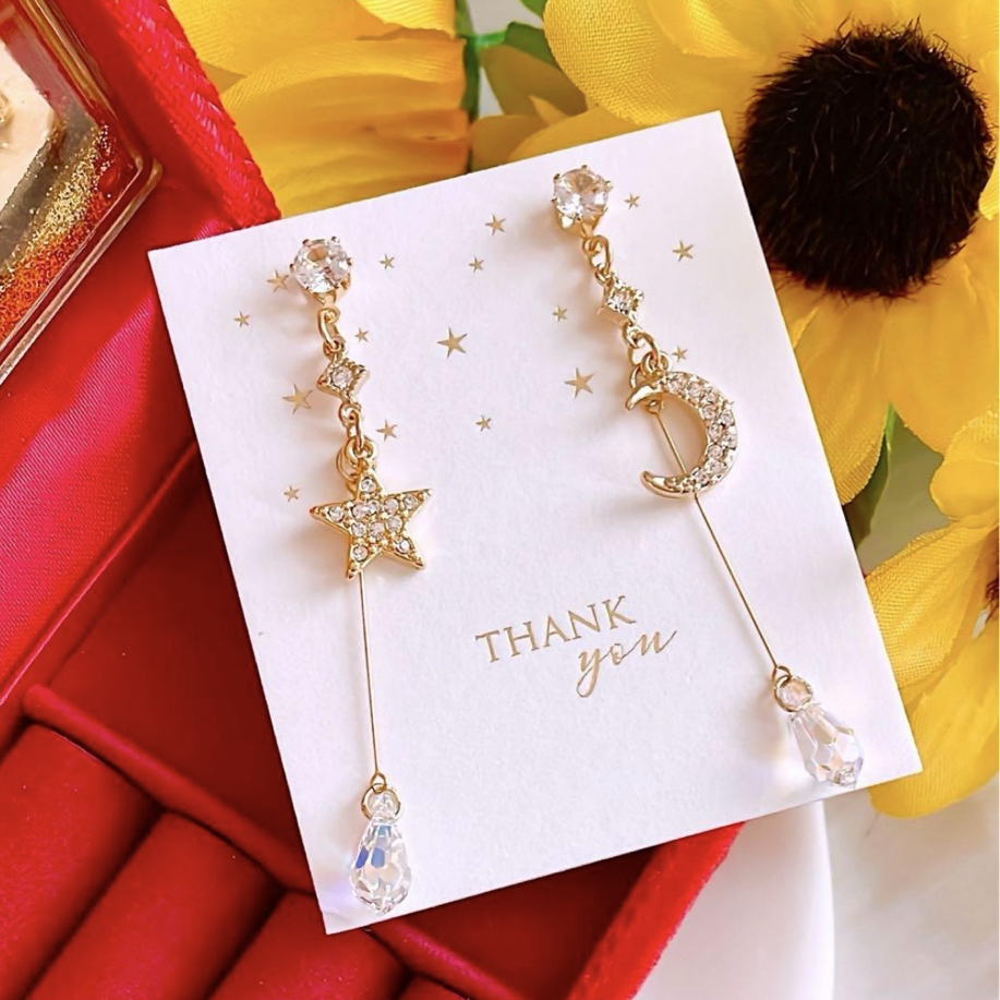 H様•*¨*•.¸♬︎ハンドメイドスワロフスキーアクセサリー SWAROVSKI スワロフスキー 1062708 ダブル ハート ペンダント