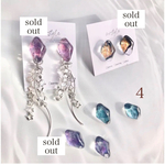 water color 2way☆★シルバーチャームピアス＆イヤリング💎