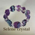 フローライト　ブレスレット　かわいいキャンディカラー　天然石ブレスレット　Selene crystal
