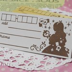 【受注制作】アリスの宛先枠消しゴムはんこ