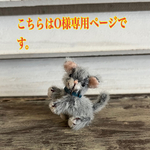 O様ご予約済み専用ページです。　ミニチュアねこNo.53-3ぬいぐるみ、ドールハウス、テディベア、お人形のお友達に
