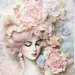 専用🌹Rococo調🌹design tray・Decoupage【マリーアントワネット】・送料無料