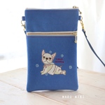 セーラーフレブル刺繍お散歩ポシェット