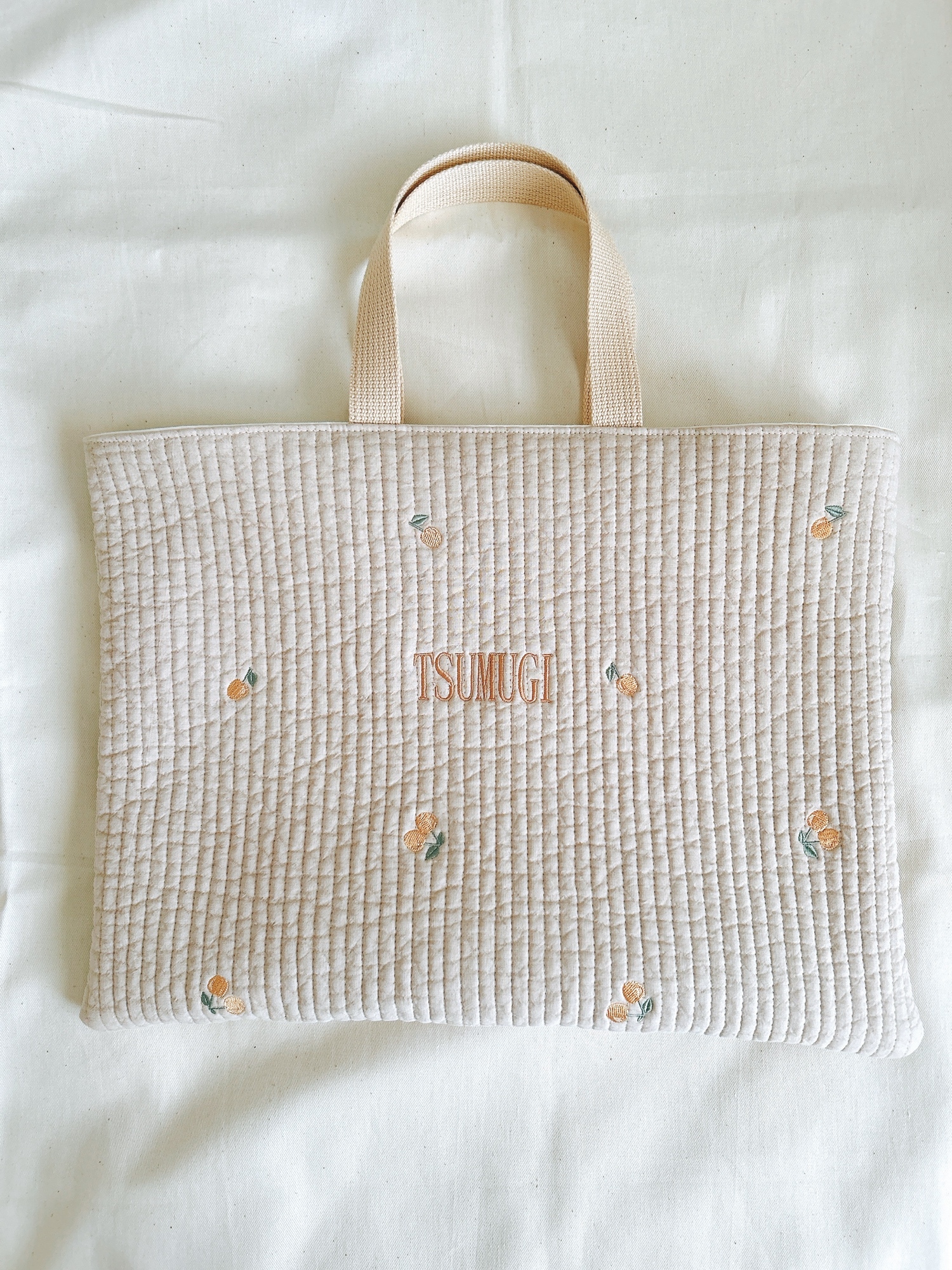 お名前刺繍】ヌビ🍒レッスンバッグ - coco lipine | minne byGMO