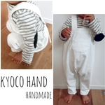 0～3歳まで着られる♡オフホワイトデニムのベビーおしゃれサロペット