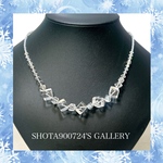 ［再販3］氷の世界へようこそ　氷水晶を花束にして💐　ネックレス　天然石　4月　誕生石　#minne_new  #クリスタル