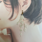 レースピアス　アイボリー