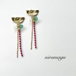 semicircle×ball chain pierce