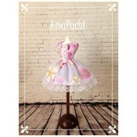 AmuPuchi■1/6ドールのoutfit■藤色の可憐な和柄ワンピース