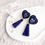 Little Heart / Navy [pierce ＆ earring]