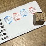 提灯のはんこ20mm角