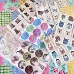 送料込　猫ちゃん可愛いサンキューシールいろいろ詰め合わせ/3袋お選びください/