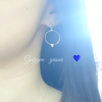 再販Oh💙Bady                                                                   一粒ハート真鍮/フープ 