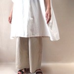 ワイドパンツ股下６２ｃベージュ