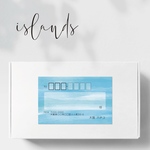 new!!No.124 宛名シール 30枚 islands 住所シール　