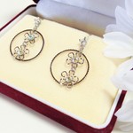 チタンポストピアス/フラワ-×フラワー