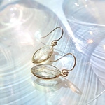 14KGF/ COPPER CRYSTAL MARQUISE EARRINGS
