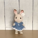 シルバニアファミリー 女の子のドレス(ブルー)